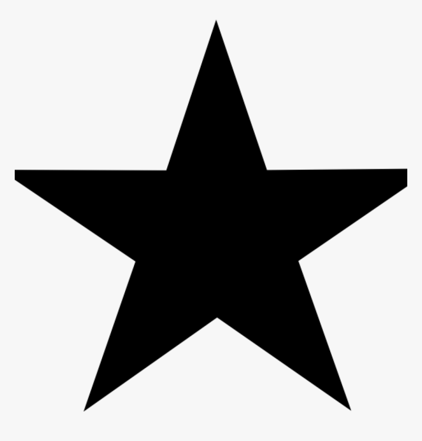 Football With Stars Clipart Clip Art Black And White - 5 Point Star Png, Transparent Png