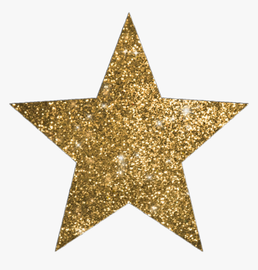Golden Gold Star Glitter Shines Brightness Glow Star No Background Png Transparent Png Transparent Png Image Pngitem