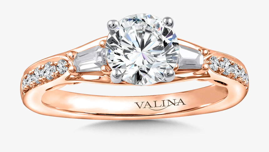 Valina Diamond Engagement Ring Mounting In 14k Rose - Pre-engagement Ring, HD Png Download