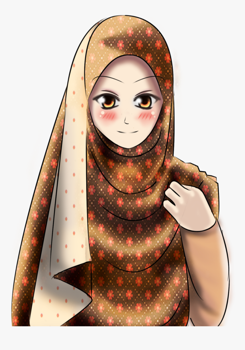 Hijabi School Girl Cartoon, HD Png Download