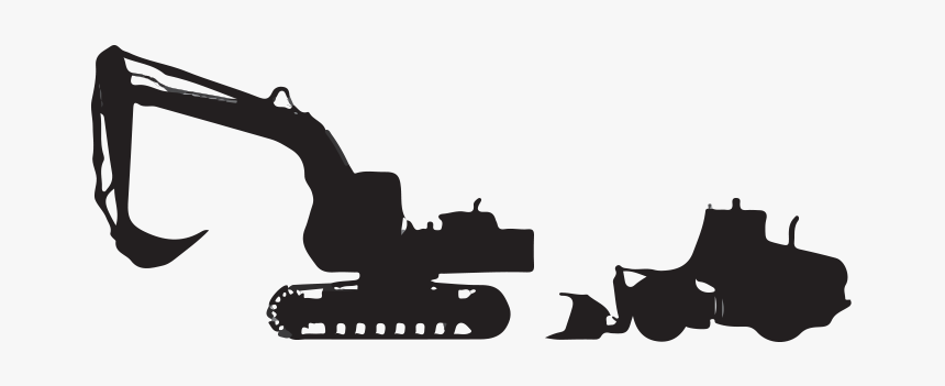 Png Black And White Library Hellocrane Gps Based Loader - Silhouette, Transparent Png