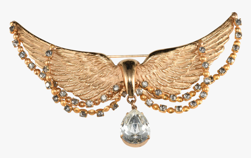 Image Of 2020 Trend Report - Angel Wings Brooch, HD Png Download