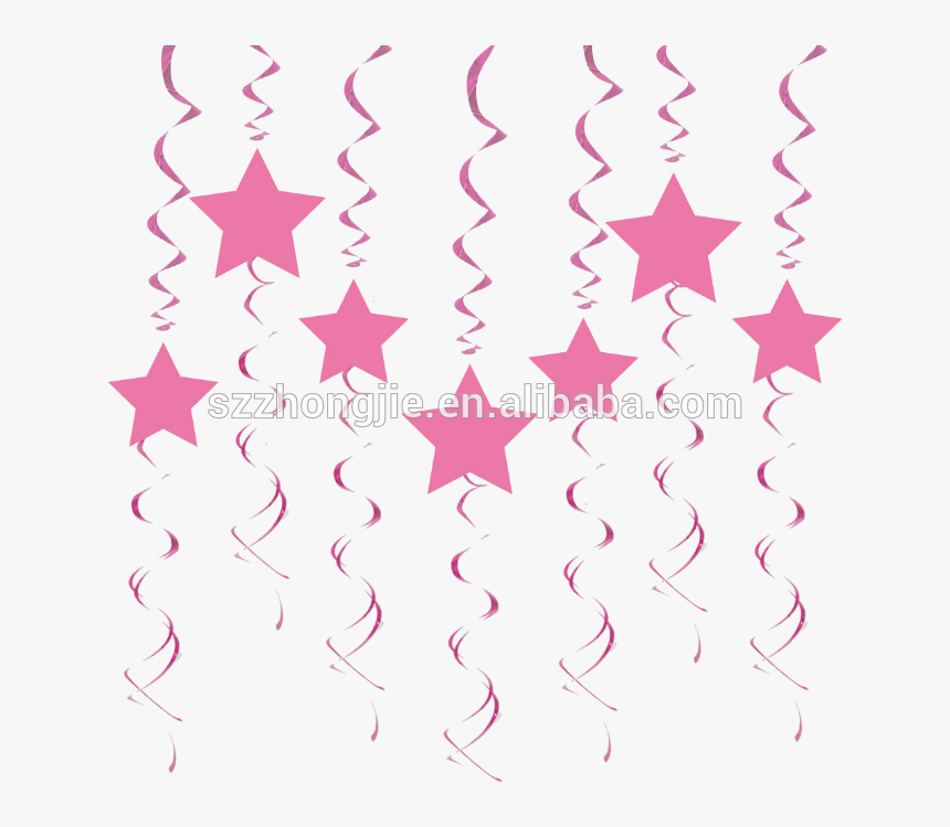 36 Pieces Graduation Hanging Decorations Swirls 2019 - Estrellas Vector, HD Png Download