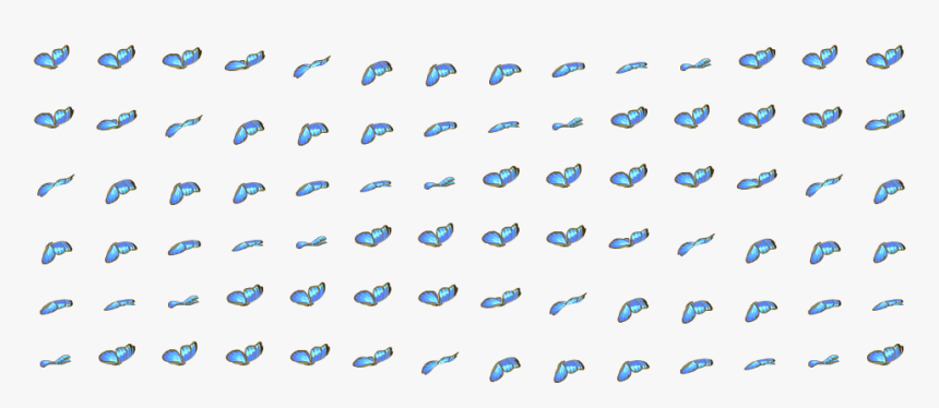 Glitch Clipart Simple Butterfly - Slope, HD Png Download