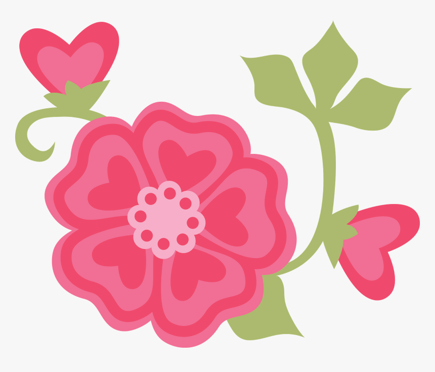 Sunday, February 1, - Cute Pink Flower Png, Transparent Png