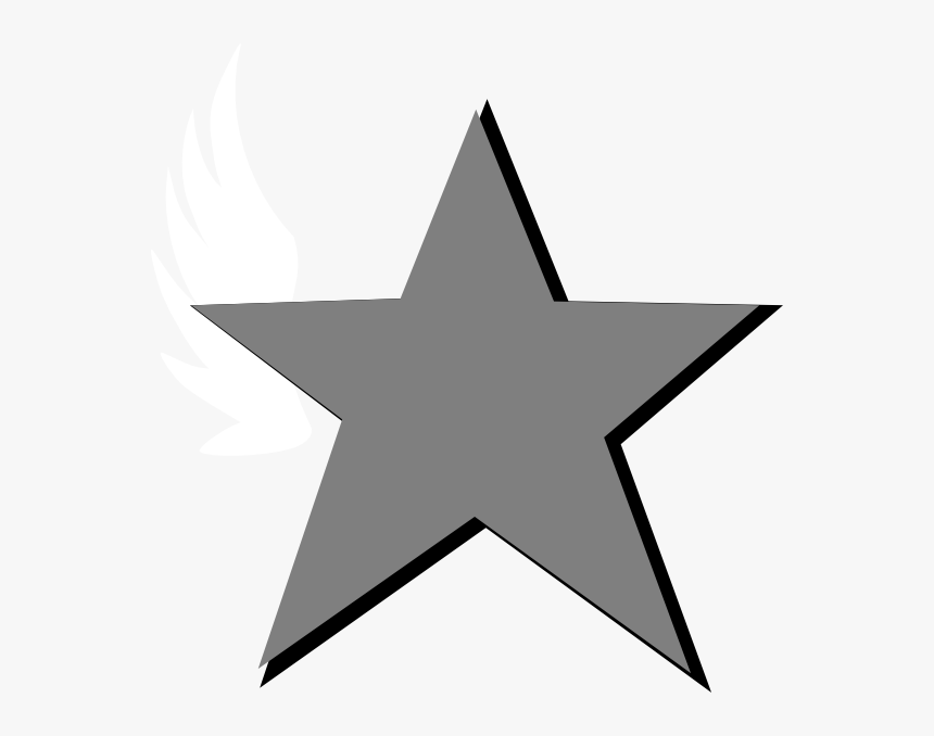 Transparent Star Clipart Black And White - Clipart Star Silver, HD Png Download