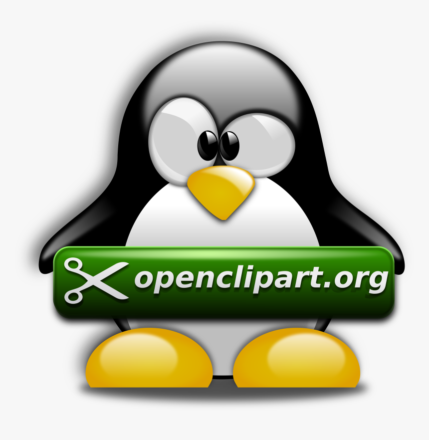 Tux Openclipart Dot Org - Adã©lie Penguin, HD Png Download