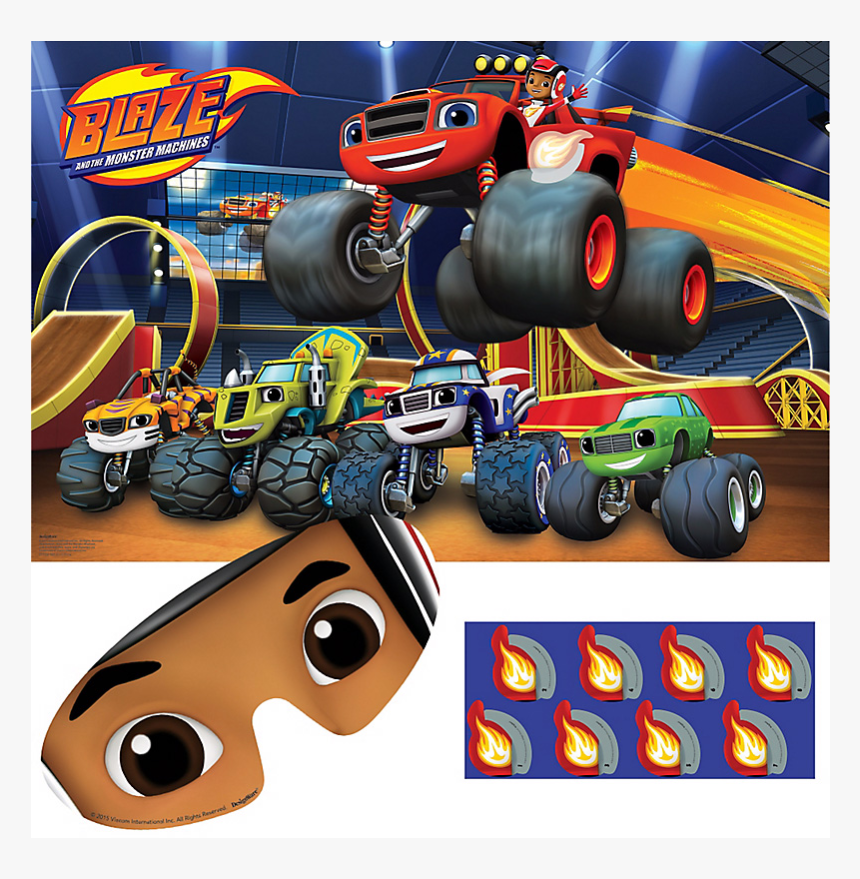 Blaze And The Monster Machines Party Game - Blaze And The Monster Machines, HD Png Download