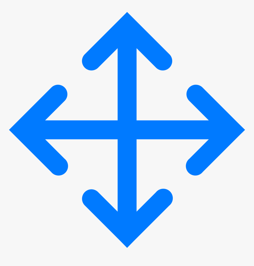 Four Way Arrow Icon Clipart , Png Download - Mover Png, Transparent Png