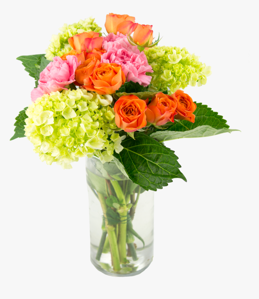 Transparent Flower Vase With Flowers Photography Png, Png Download