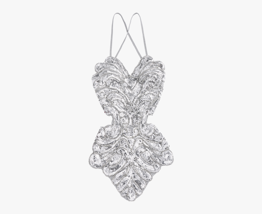 Beaded Cross Back Sequins Teddies, HD Png Download