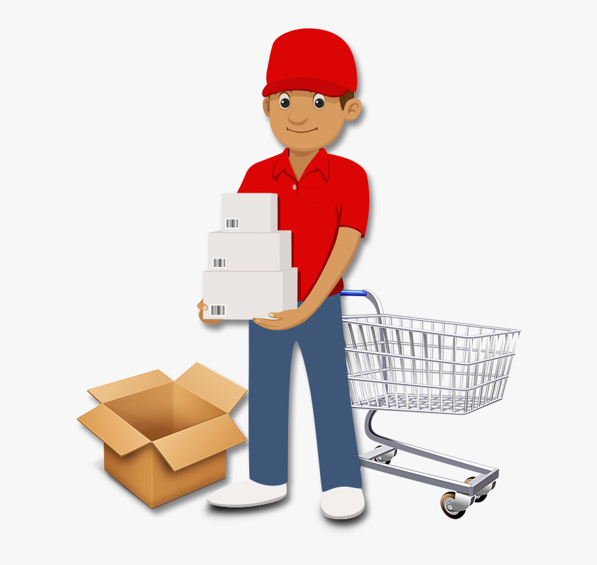 Delivery Walay Instant Home Delivery - Shopping Cart Transparent, HD Png Download