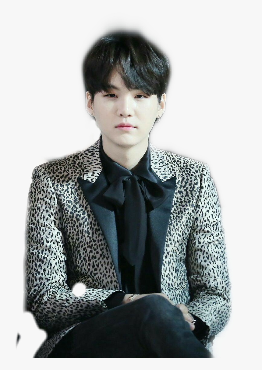 #bts #btssuga #sugabts #minyoongi #yoongi #btsyoongi - Suga In Cheetah Print, HD Png Download