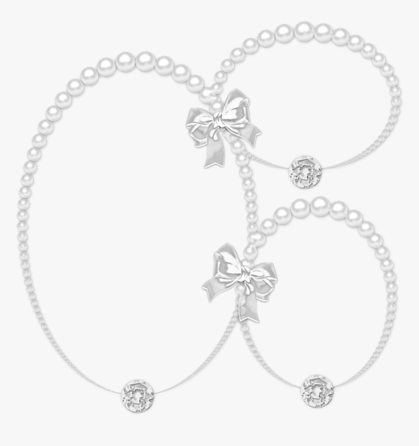 Transparent Pearl Necklace Png, Png Download