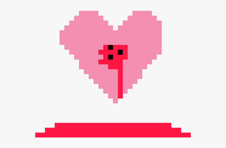 Black Heart 8bit Png, Transparent Png