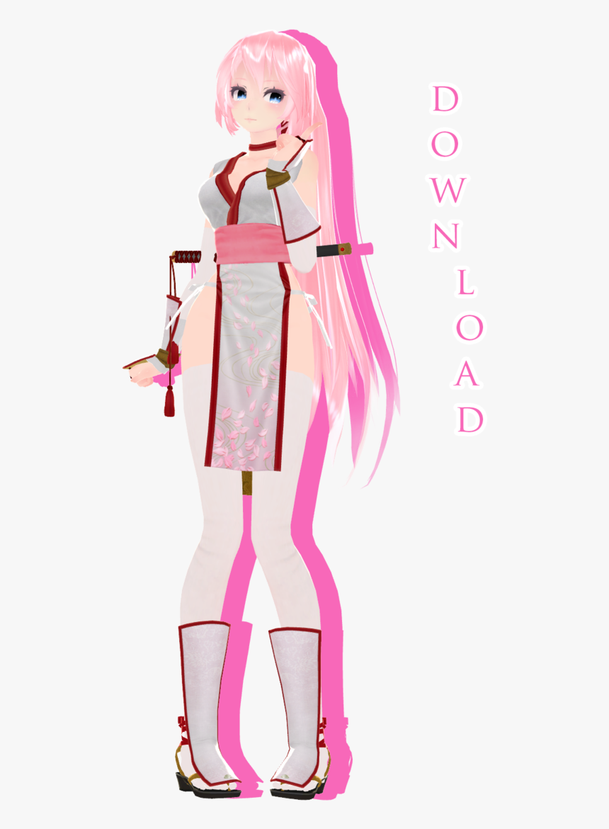 Mmd Tda White Dress Luka, HD Png Download