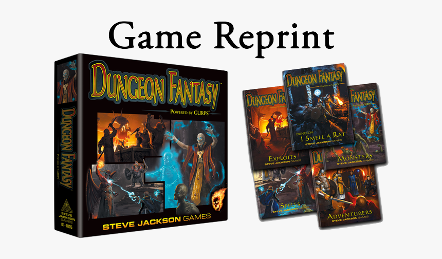 Second Printing Of The Boxed Set - Dungeon Fantasy Roleplaying Game, HD Png Download