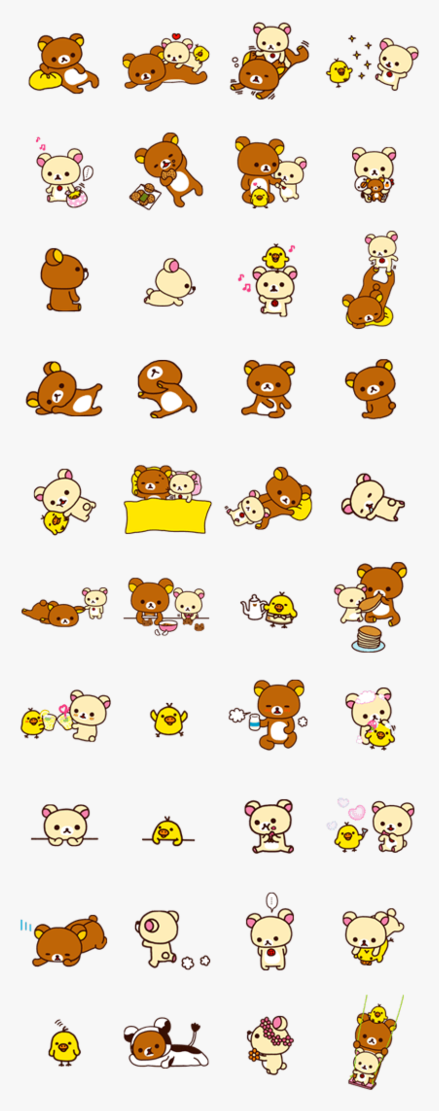 Kisspng Rilakkuma Sticker Line Imagineer Bear 5b091ee0de99c1 - Rilakkuma Line Sticker Png, Transparent Png