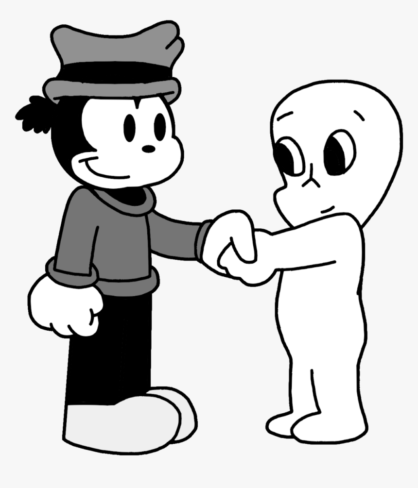 Hands Shaking Drawing At Getdrawings Com Free - Cartoon, HD Png Download