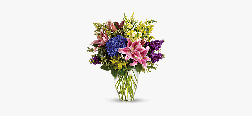 Beautiful Flower Vase With Flowers Png, Transparent Png