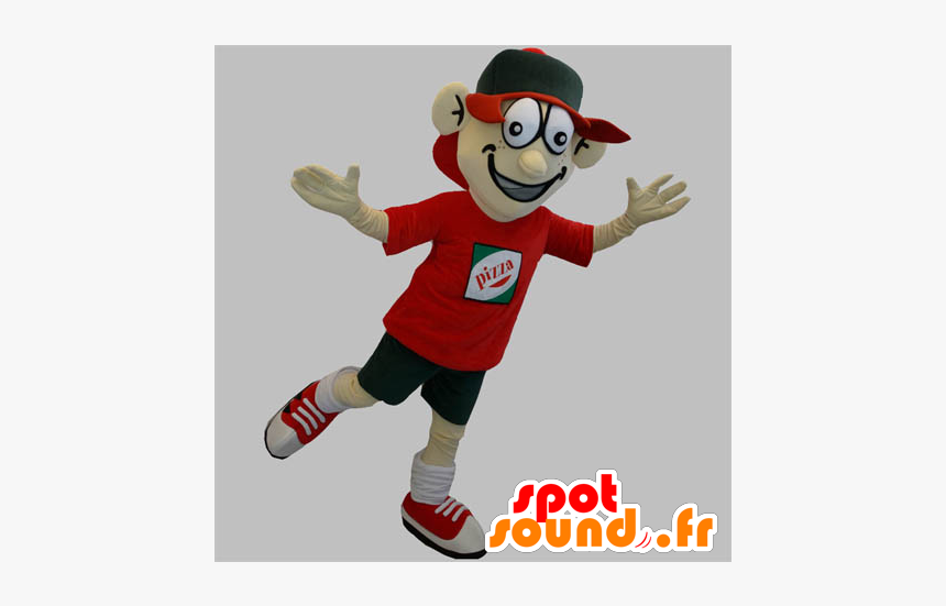 Pizza Delivery Mascot - Desenho Mascote De Medico Png, Transparent Png