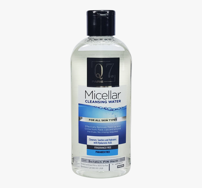 Q7paris Micellar Cleansing Water - Doo Gro Mega Growth Lotion, HD Png Download
