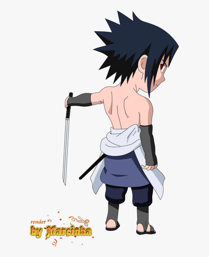Sasuke Chibi By Marcinha, HD Png Download
