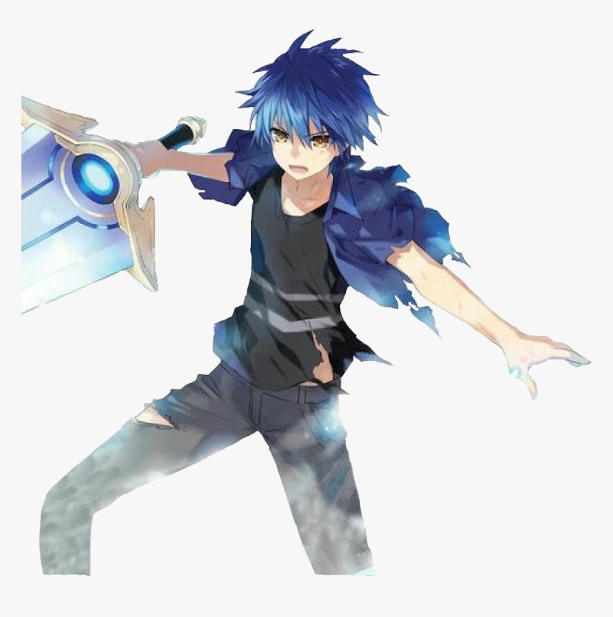 #blue #anime #animeboy #sword #animesword - Date A Live Png, Transparent Png