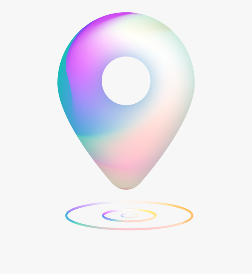#ftestickers #icon #location #located #holographic, HD Png Download