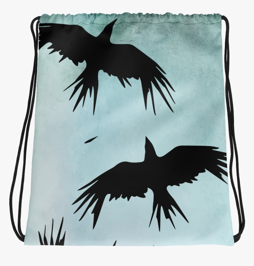 Murder Of Crows Drawstring Bag 
 Class Lazyload Lazyload - Llama With Mickey Ears, HD Png Download