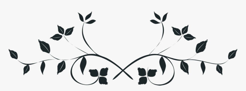 Wrought Iron Plant Stands - Leaf Png Black And White, Transparent Png