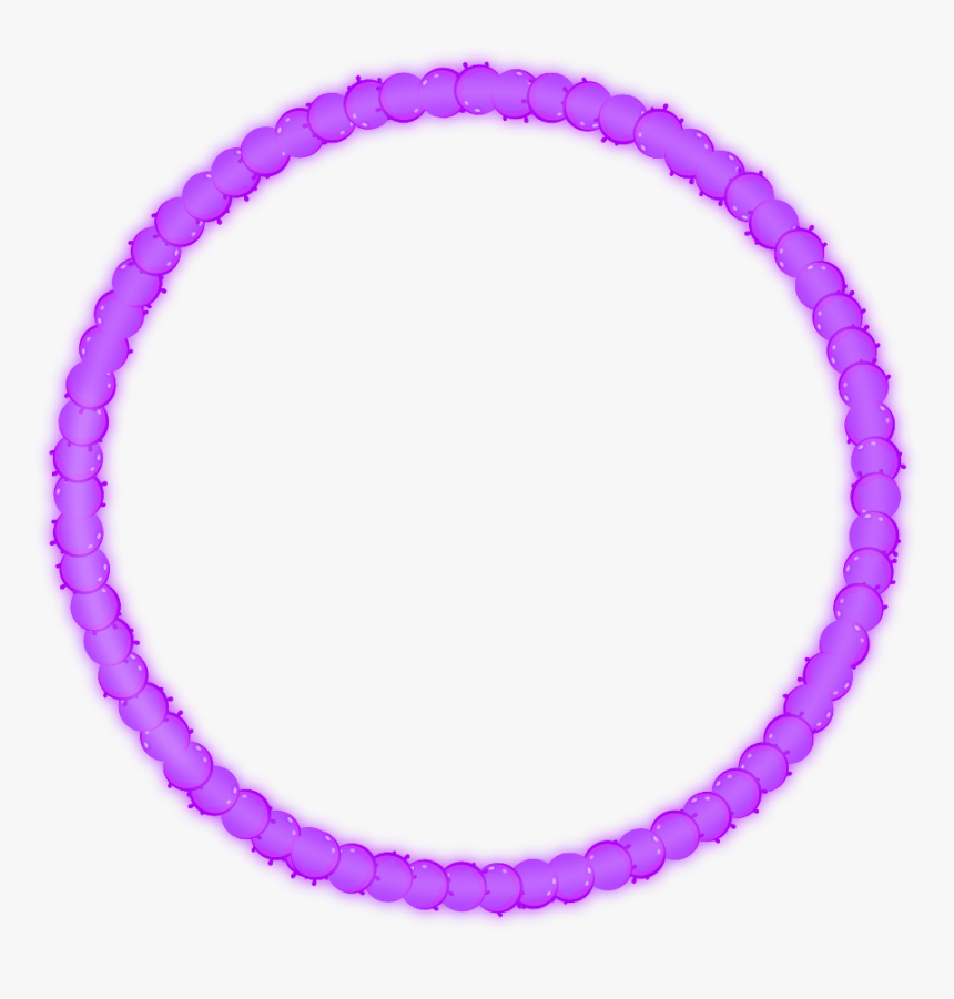 #freetoedit #neon #round #circle #purple #glow #frame - Vector Graphics, HD Png Download
