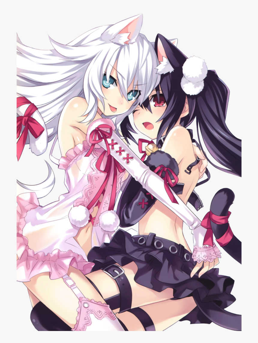Black Heart And Noire Neko, HD Png Download