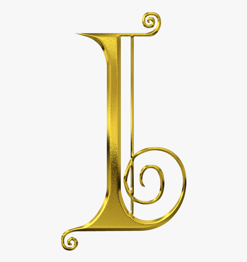 I Gold Letters, Doodle Lettering, Letter I, Beautiful Brass, HD Png