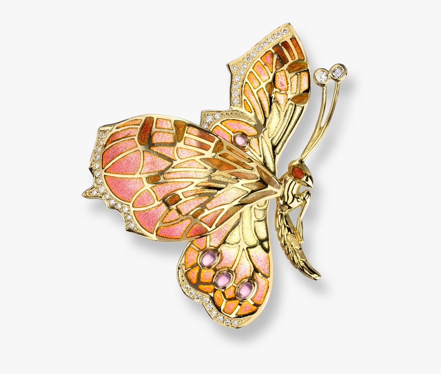 Nicole Barr Designs 18 Karat Gold Butterfly Necklace-gold - Butterfly Png Background Hd Gold, Transparent Png