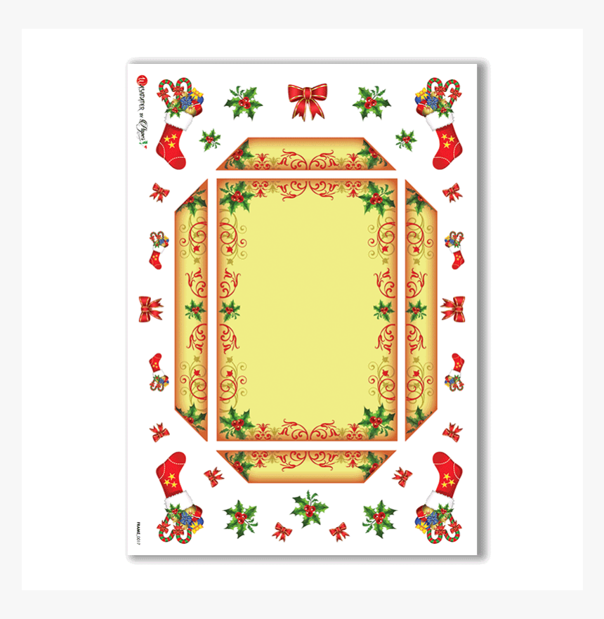 Rice Paper Frame For Decoupage - Motif, HD Png Download