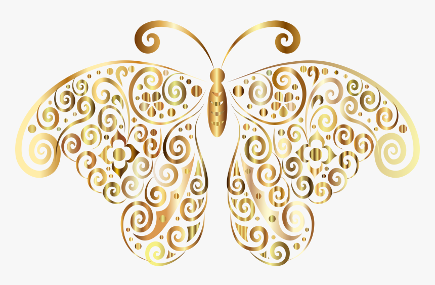 Clipart Snowflake Flourishes Freeuse Clipart - Moth, HD Png Download