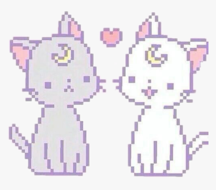 Kawaii Pastel Pink Cat, HD Png Download