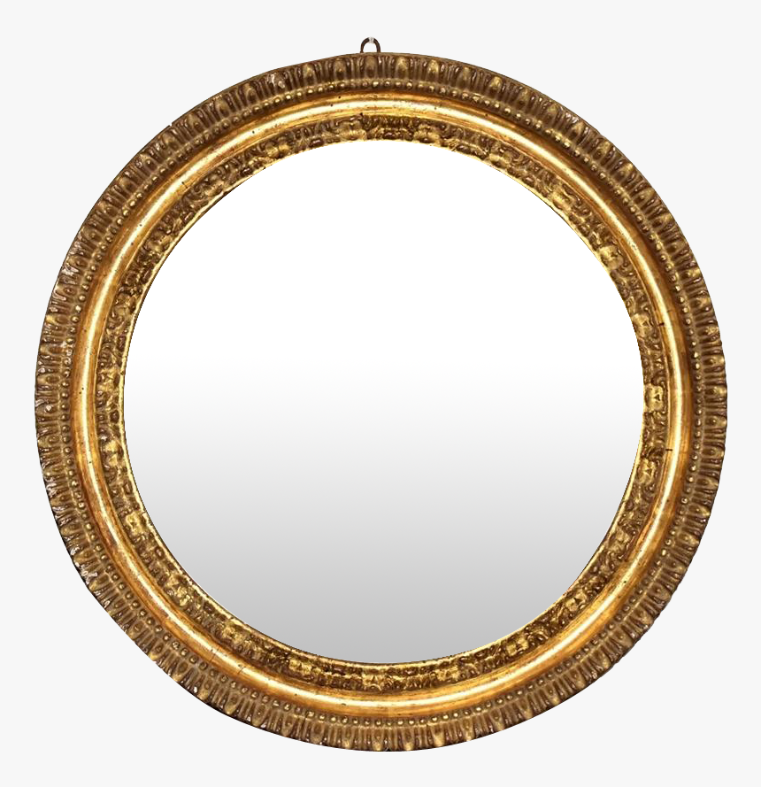 Old Wood Round Frame, HD Png Download