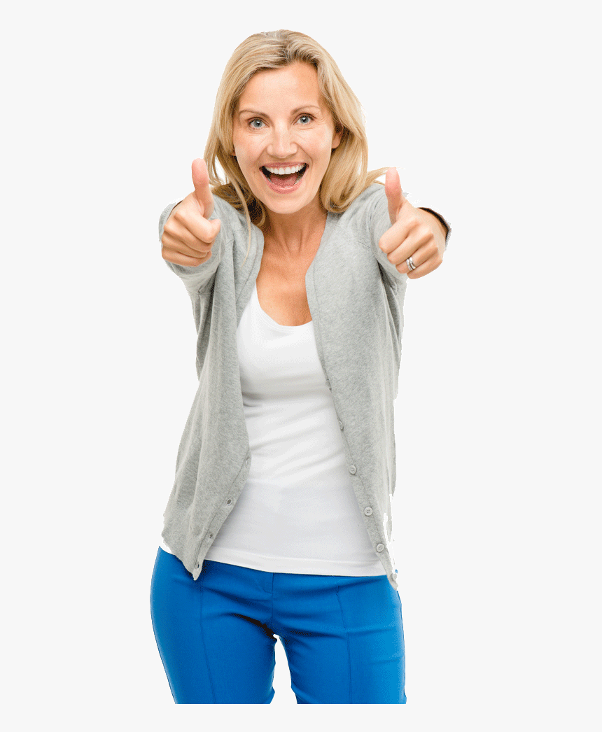 Thumbsup - Girl, HD Png Download