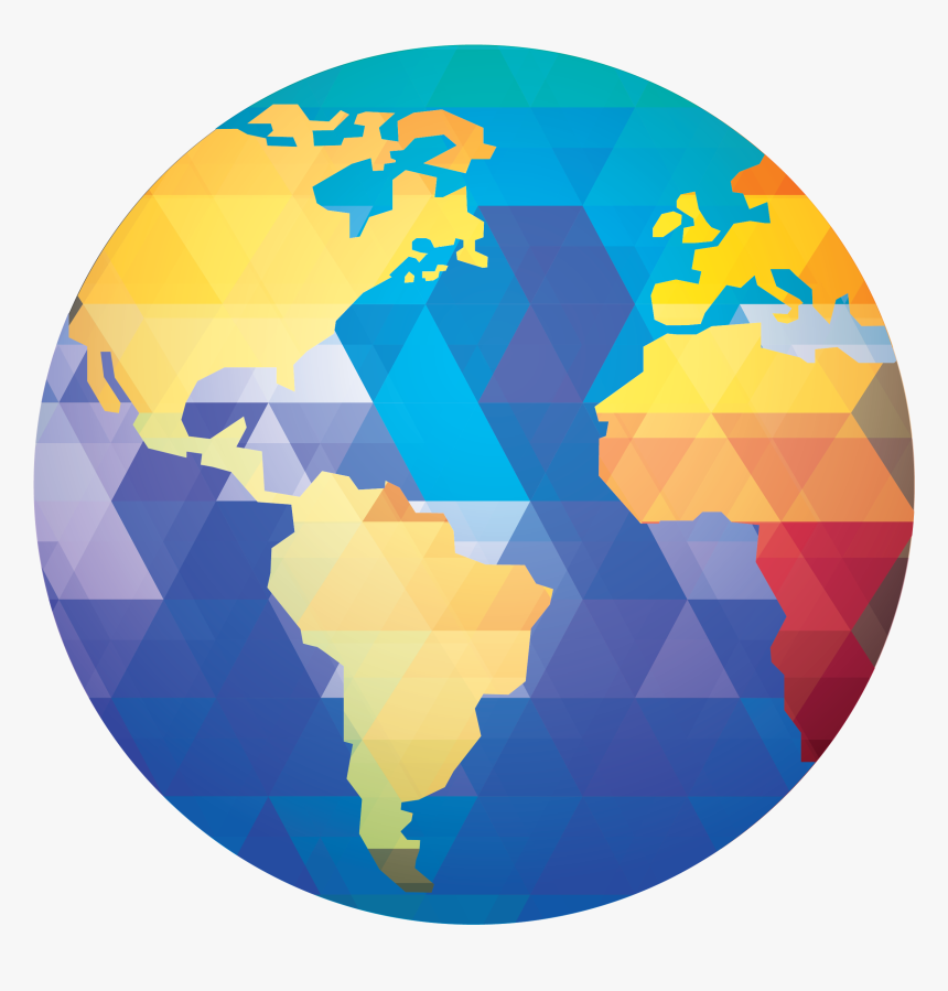 Similiar Globe Media Advertising Png Keywords - Globe With Continents, Transparent Png