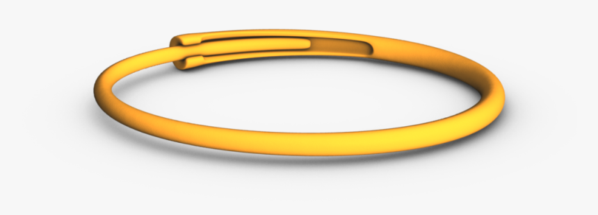 Orange Bangle Back View - Bangle, HD Png Download