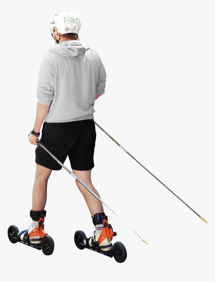 275 I Didnt Know That Terrain Roller Skis Existed Until - Man On Rollerblades Png, Transparent Png