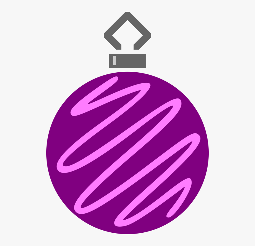 Purple,symbol,circle - Red And Green Christmas Ornament Png, Transparent Png