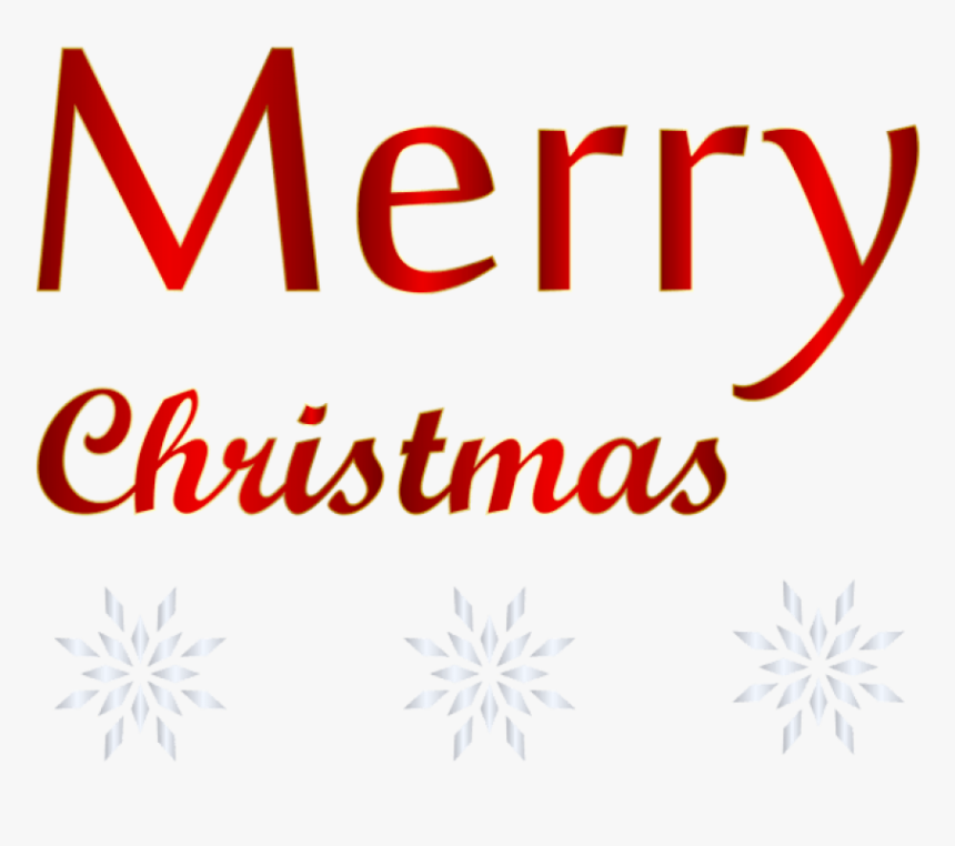 Free Png Red Text Merry Christmas Png - Orange, Transparent Png