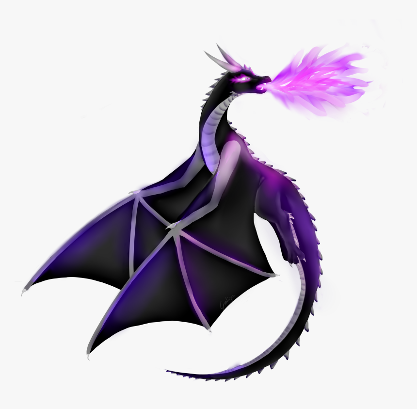 Minecraft Ender Dragon Fanfart, HD Png Download