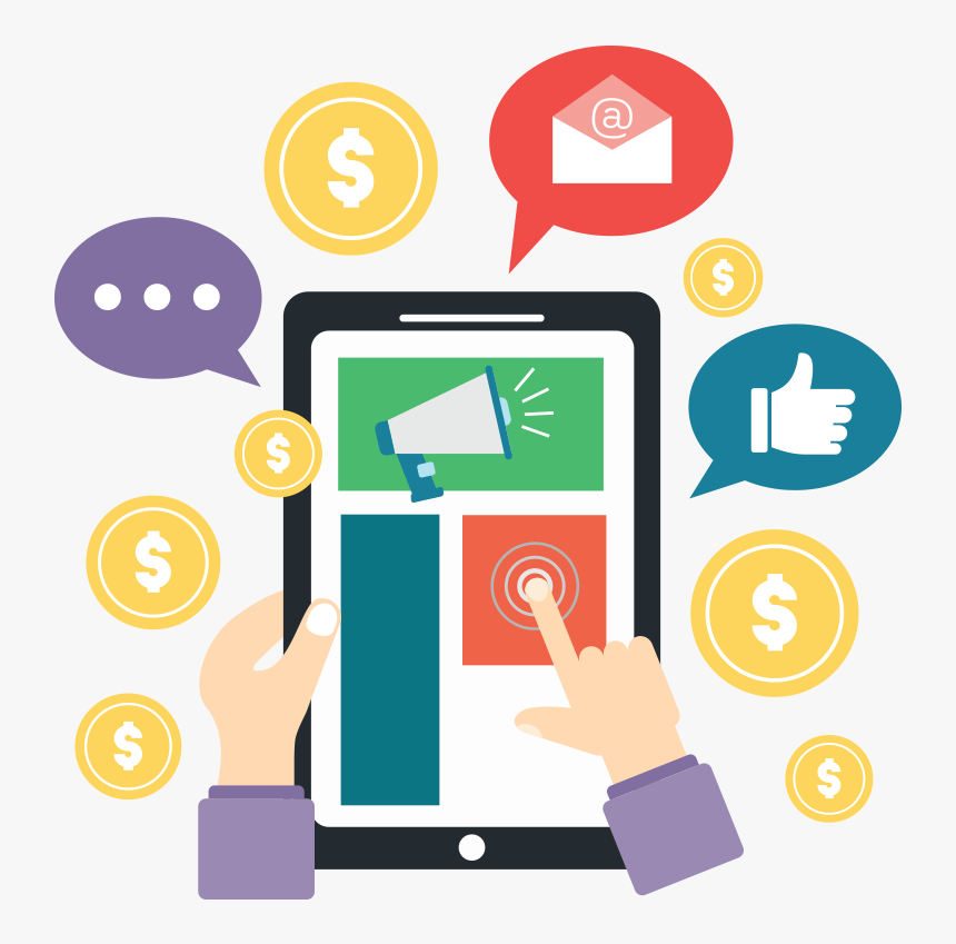 Online Marketing Vector Png, Transparent Png