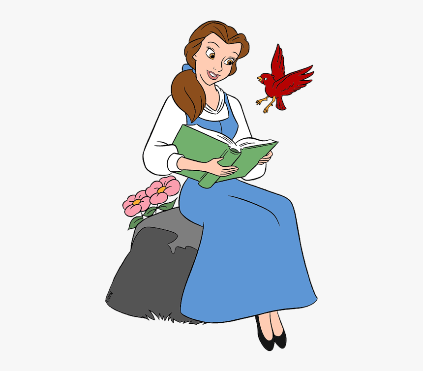 Belle Clip Art Disney Clip Art Galore - Beauty And The Beast Belle Clipart, HD Png Download