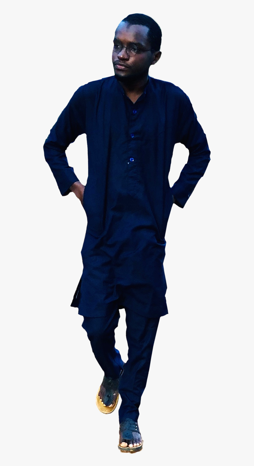 African Man Walking In Qamis - Formal Wear, HD Png Download