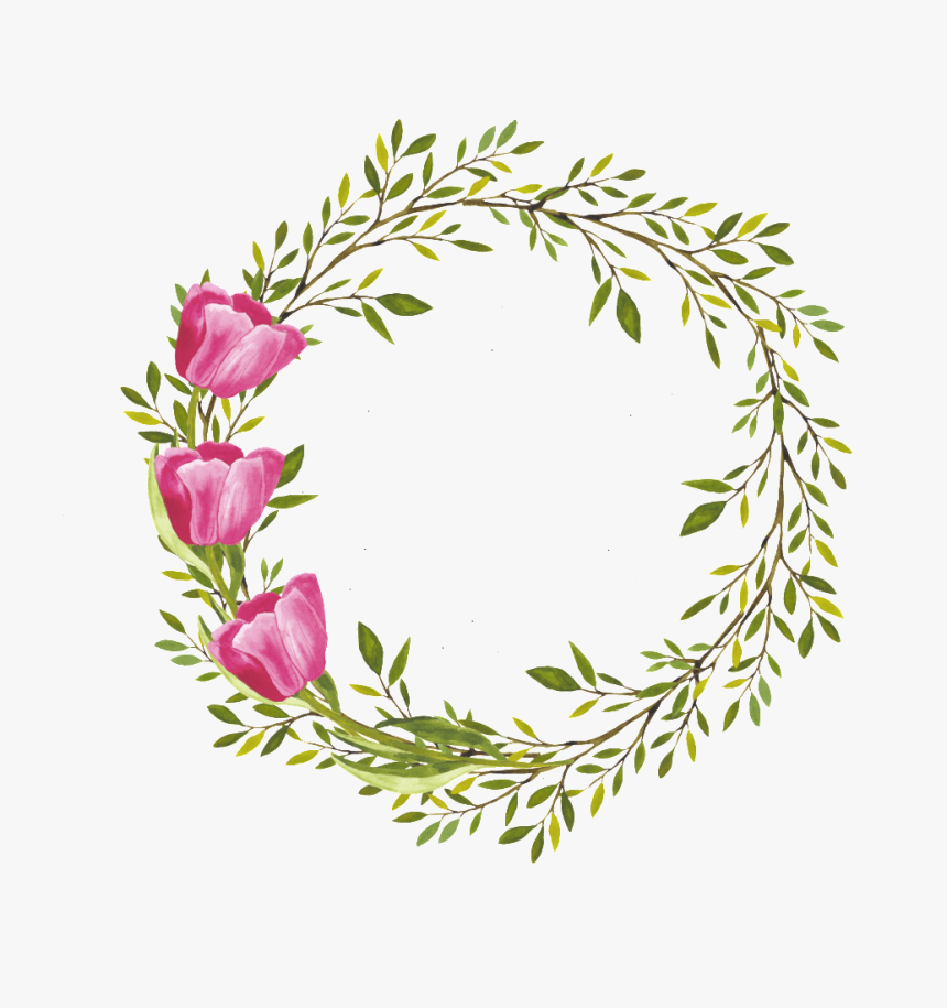Transparent Floral Wreath Png - Rama De Flores Png, Png Download